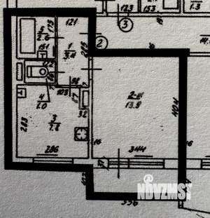 1-к квартира, вторичка, 30м2, 1/9 этаж