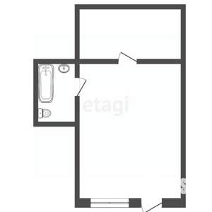 1-к квартира, вторичка, 31м2, 1/5 этаж