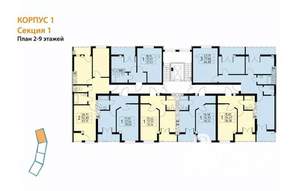 1-к квартира, вторичка, 35м2, 3/9 этаж