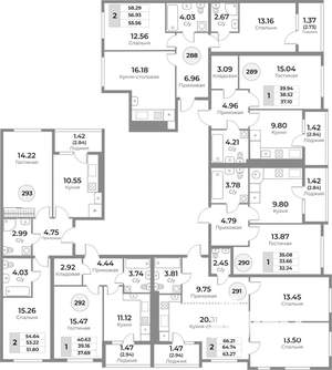 2-к квартира, вторичка, 65м2, 6/10 этаж