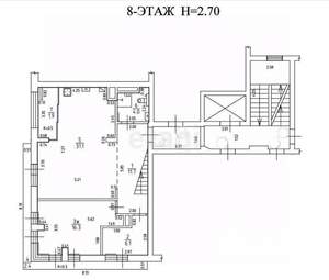 4-к квартира, вторичка, 219м2, 8/8 этаж