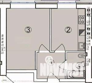 1-к квартира, вторичка, 36м2, 1/6 этаж