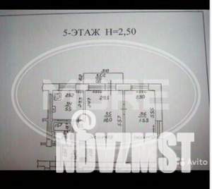 2-к квартира, вторичка, 44м2, 5/5 этаж