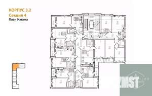1-к квартира, вторичка, 33м2, 9/9 этаж