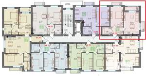 1-к квартира, вторичка, 53м2, 2/4 этаж