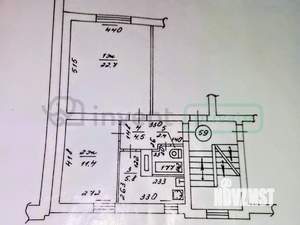 2-к квартира, вторичка, 47м2, 2/4 этаж