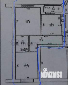 2-к квартира, вторичка, 58м2, 9/10 этаж