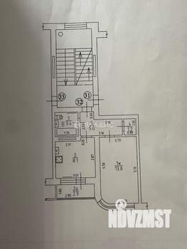 1-к квартира, вторичка, 32м2, 2/5 этаж