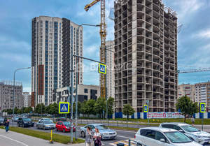 1-к квартира, строящийся дом, 47м2, 23/25 этаж