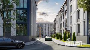 1-к квартира, строящийся дом, 35м2, 1/4 этаж