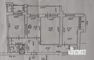 3-к квартира, вторичка, 76м2, 2/10 этаж