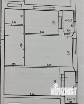 2-к квартира, вторичка, 64м2, 5/9 этаж