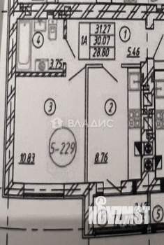 1-к квартира, вторичка, 29м2, 8/9 этаж