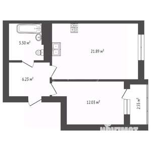 1-к квартира, вторичка, 48м2, 9/10 этаж