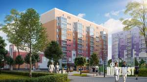 2-к квартира, строящийся дом, 59м2, 2/9 этаж