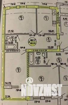2-к квартира, вторичка, 60м2, 3/8 этаж