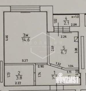 1-к квартира, вторичка, 32м2, 6/8 этаж