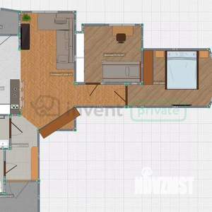 2-к квартира, вторичка, 72м2, 6/25 этаж