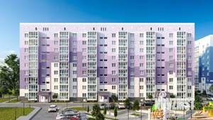 2-к квартира, строящийся дом, 59м2, 2/9 этаж