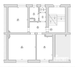 2-к квартира, вторичка, 56м2, 1/3 этаж