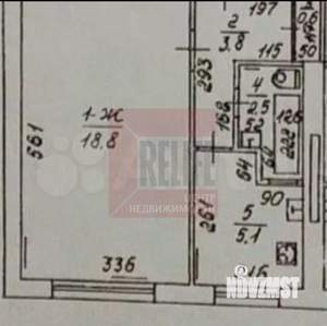 1-к квартира, вторичка, 30м2, 1/5 этаж