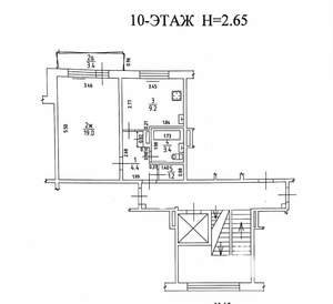 1-к квартира, вторичка, 41м2, 10/10 этаж