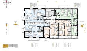 2-к квартира, вторичка, 83м2, 7/7 этаж