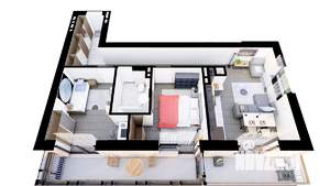 2-к квартира, вторичка, 62м2, 4/4 этаж