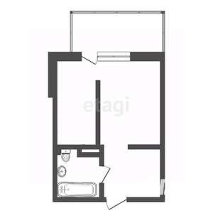 Студия квартира, вторичка, 27м2, 3/5 этаж