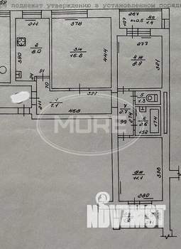 3-к квартира, вторичка, 58м2, 6/9 этаж
