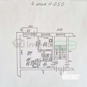 1-к квартира, вторичка, 38м2, 4/5 этаж