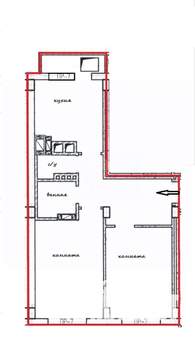2-к квартира, вторичка, 51м2, 14/14 этаж
