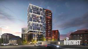 2-к квартира, строящийся дом, 55м2, 6/18 этаж