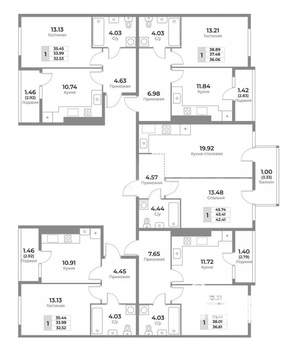 1-к квартира, вторичка, 34м2, 9/10 этаж
