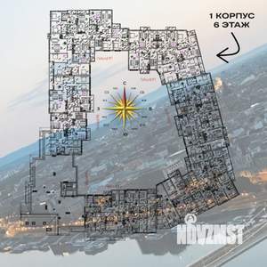 1-к квартира, вторичка, 62м2, 6/8 этаж