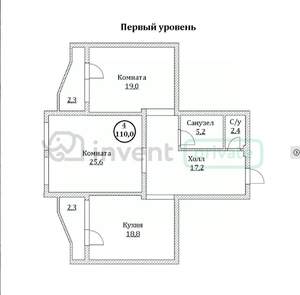 2-к квартира, вторичка, 92м2, 8/8 этаж