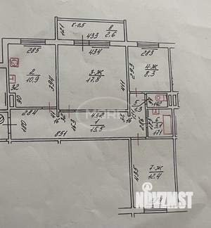 3-к квартира, вторичка, 69м2, 2/5 этаж