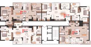 1-к квартира, вторичка, 80м2, 15/15 этаж