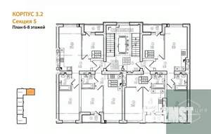 2-к квартира, вторичка, 56м2, 8/9 этаж