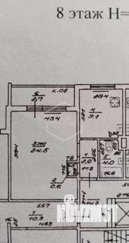 1-к квартира, вторичка, 41м2, 8/9 этаж