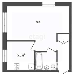 1-к квартира, вторичка, 28м2, 3/5 этаж