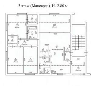 4-к квартира, вторичка, 130м2, 3/3 этаж