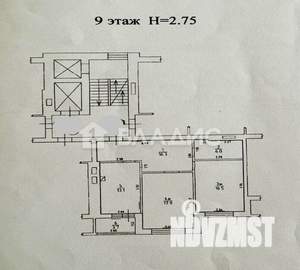 2-к квартира, вторичка, 70м2, 9/10 этаж
