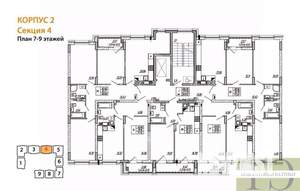 1-к квартира, вторичка, 39м2, 8/9 этаж