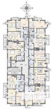 1-к квартира, вторичка, 57м2, 5/7 этаж