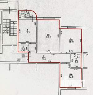 3-к квартира, вторичка, 80м2, 6/10 этаж