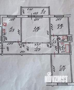 3-к квартира, вторичка, 69м2, 2/5 этаж