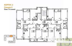 1-к квартира, вторичка, 39м2, 7/9 этаж