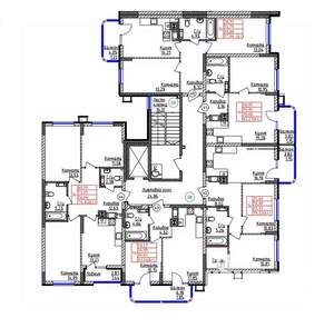 2-к квартира, строящийся дом, 55м2, 2/9 этаж
