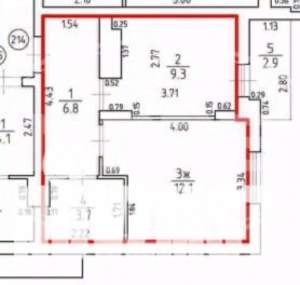 1-к квартира, вторичка, 32м2, 1/9 этаж